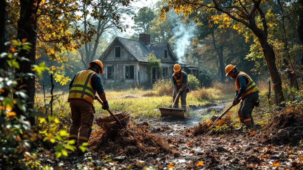 Large rural Gloucester County property cleared after comprehensive junk removal