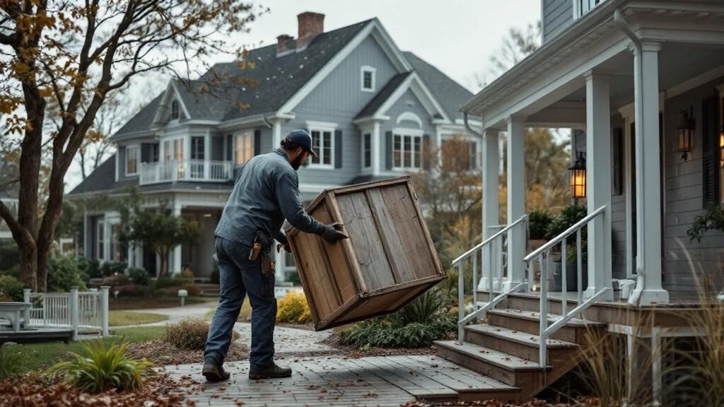 Poquoson waterfront property after junk removal and cleanup