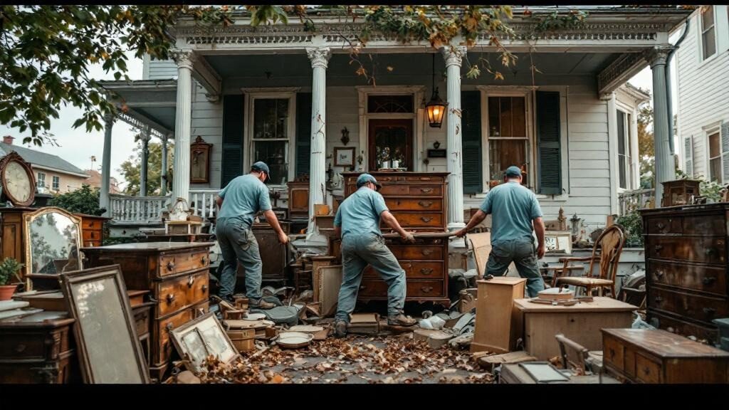 Cleared Portsmouth property interior after estate cleanout