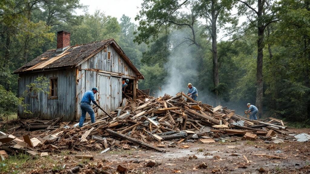 Rural Suffolk property cleared after comprehensive junk removal cleanout