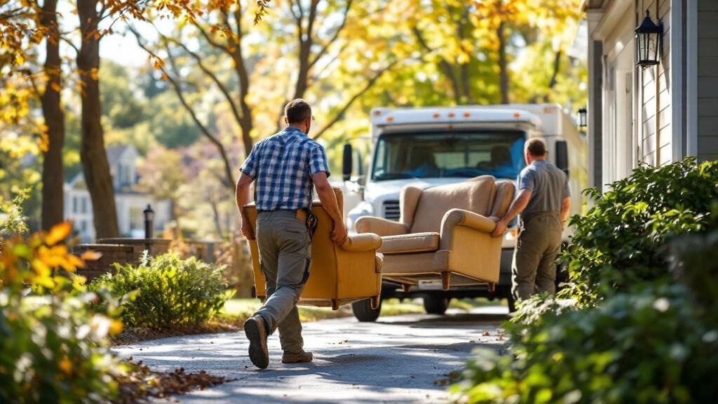 Furniture removal from a Virginia Beach home