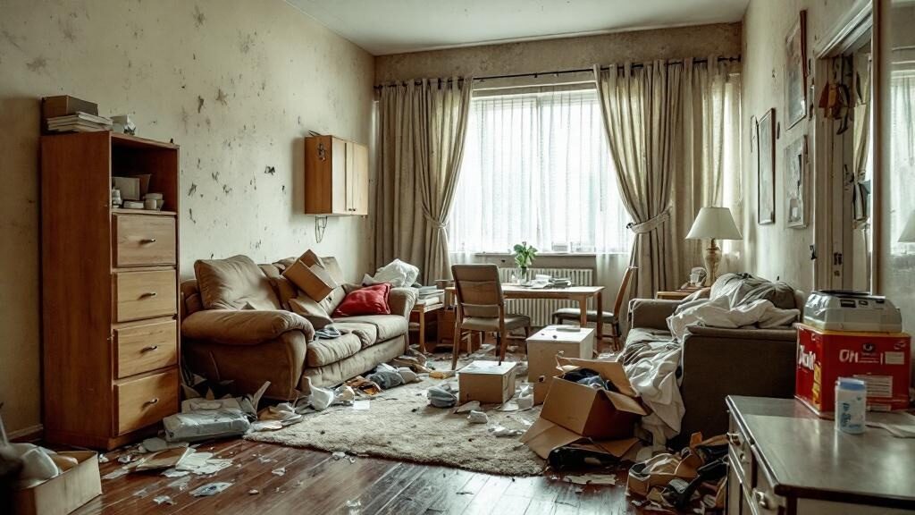 Crew removing tenant belongings from a Chesapeake rental unit