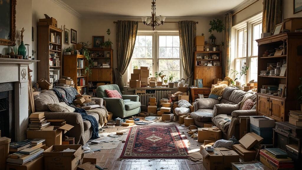 House cleanout crew loading items into truck