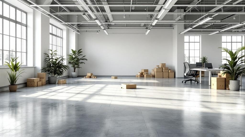 Crew loading office chairs and filing cabinets into a removal truck